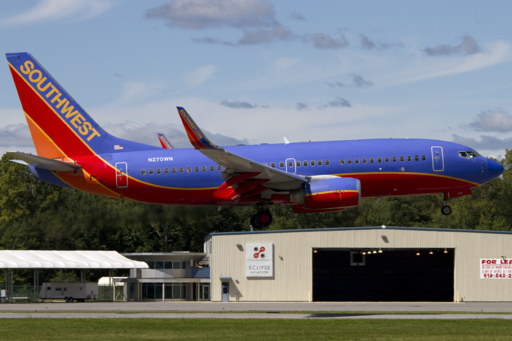 Southwest Airlines, N270WN, Boeing, B737-705, 29.08.2011, ALB, Albany, USA 




