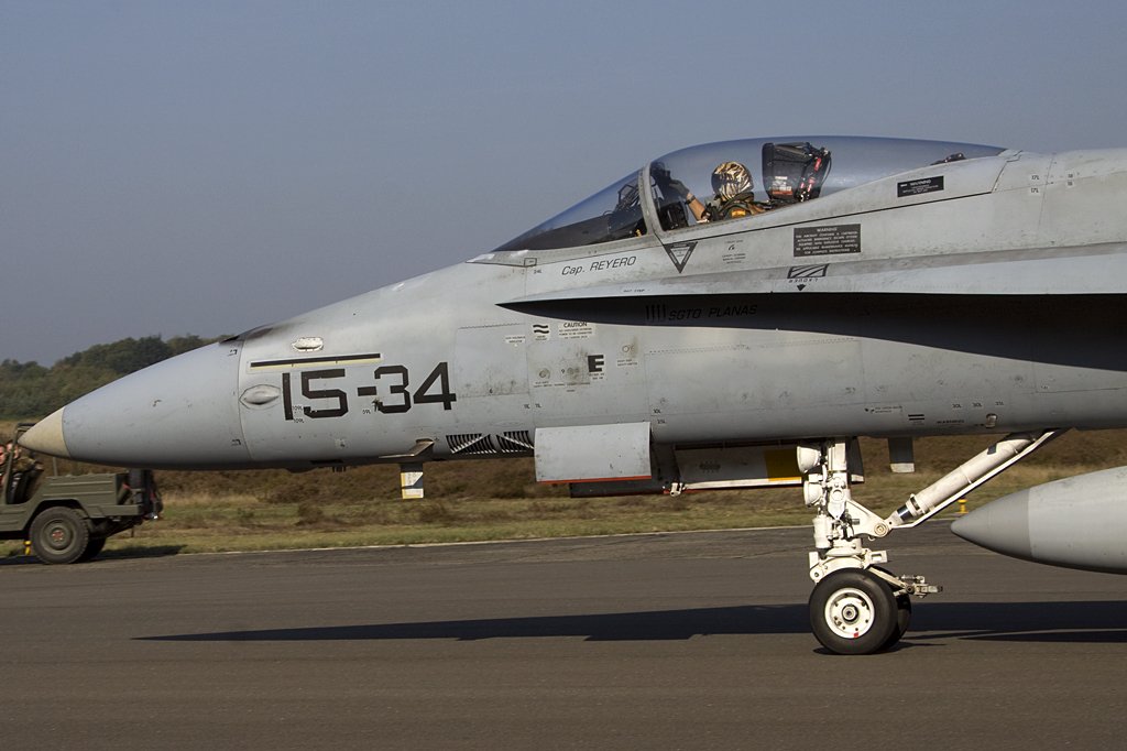 Spain - Air Force, C15-64 (15-34), McDonnell Douglas, EF-18A-Hornet, 18.09.2009, EBBL, Kleine Brogel, Belgien 

