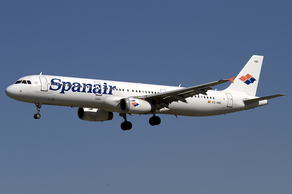 Spanair, EC-INB, Airbus, A321-231, 19.09.2010, BCN, Barcelona, Spain 




