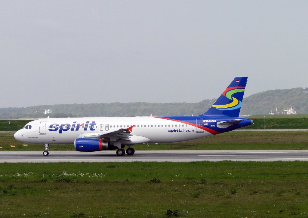 Spirit Airlines USA. Neue A320 Noch mit deutscher Kennung. 19.04.2010