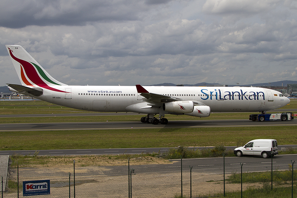 SriLankan Airlines, 4R-ADA, Airbus, A340-311, 18.07.2012, FRA, Frankfurt, Germany 






