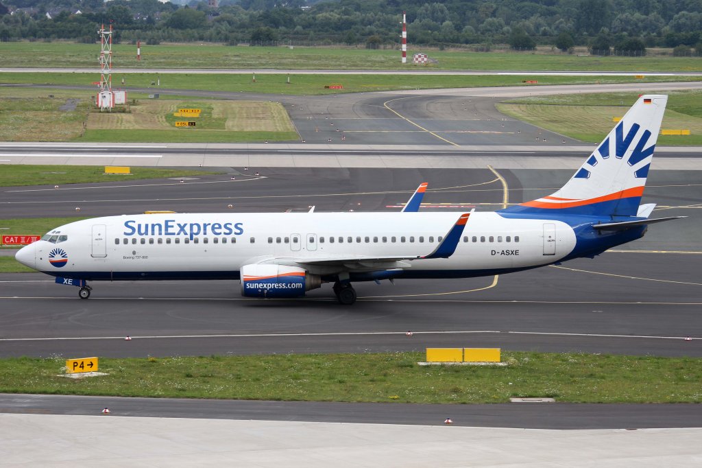 SunExpress Germany, D-ASXE, Boeing, 737-800 wl, 11.08.2012, DUS-EDDL, Dsseldorf, Germany 