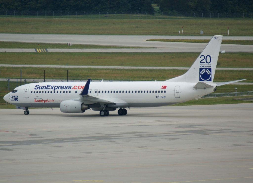 SunExpress, TC-SNE, Boeing 737-800 wl,2009.06.20, MUC, Mnchen, Germany