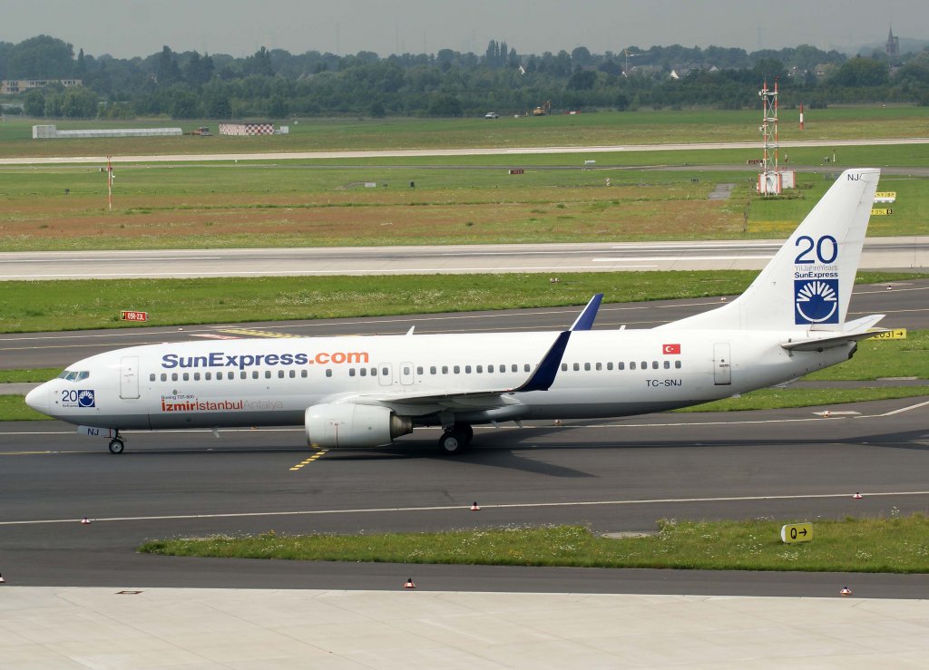 SunExpress, TC-SNJ, Boeing 737-800 wl, 28.07.2011, DUS-EDDL, Dsseldorf, Germany