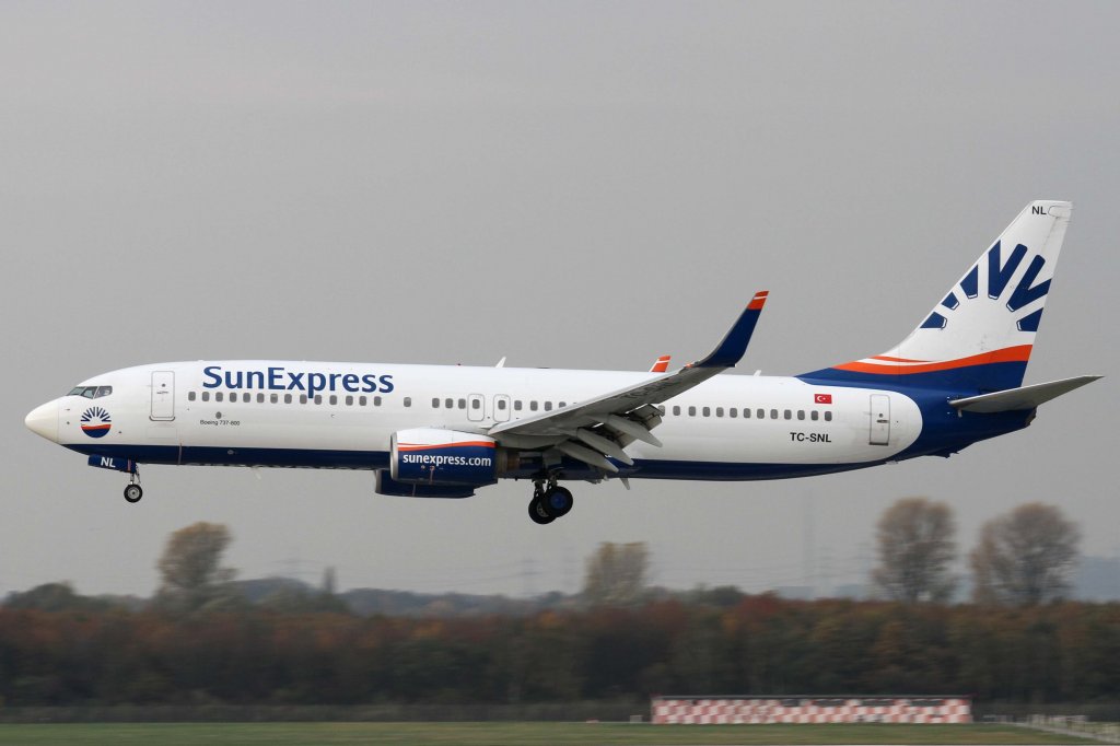 SunExpress, TC-SNL, Boeing, 737-800 wl, 10.11.2012, DUS-EDDL, Dsseldorf, Germany 