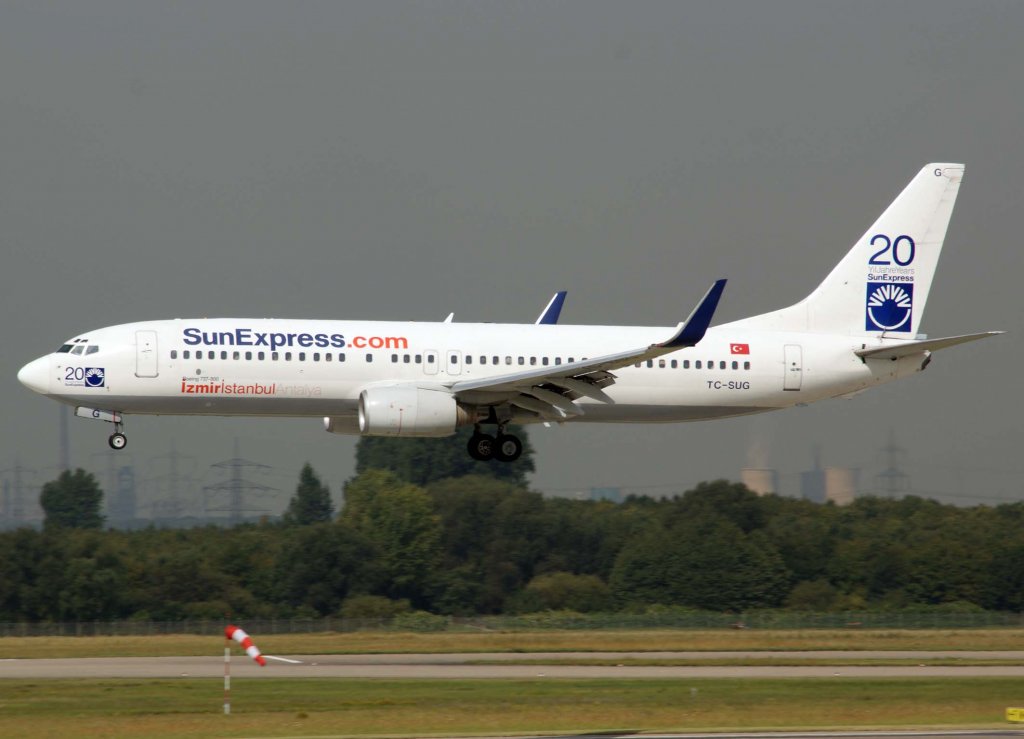 SunExpress, TC-SUG, Boeing 737-800 wl, 2009.09.09, DUS, Dsseldorf, Germany