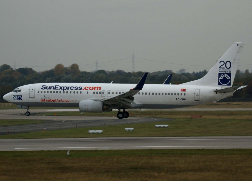 SunExpress, TC-SUI, Boeing 737-800 wl, 2009.10.24, DUS, Dsseldorf, Germany