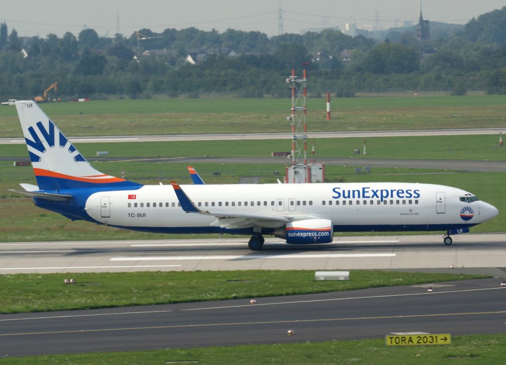 SunExpress, TC-SUI, Boeing 737-800 wl (neue SE-Lackierung), 28.07.2011, DUS-EDDL, Dsseldorf, Germany