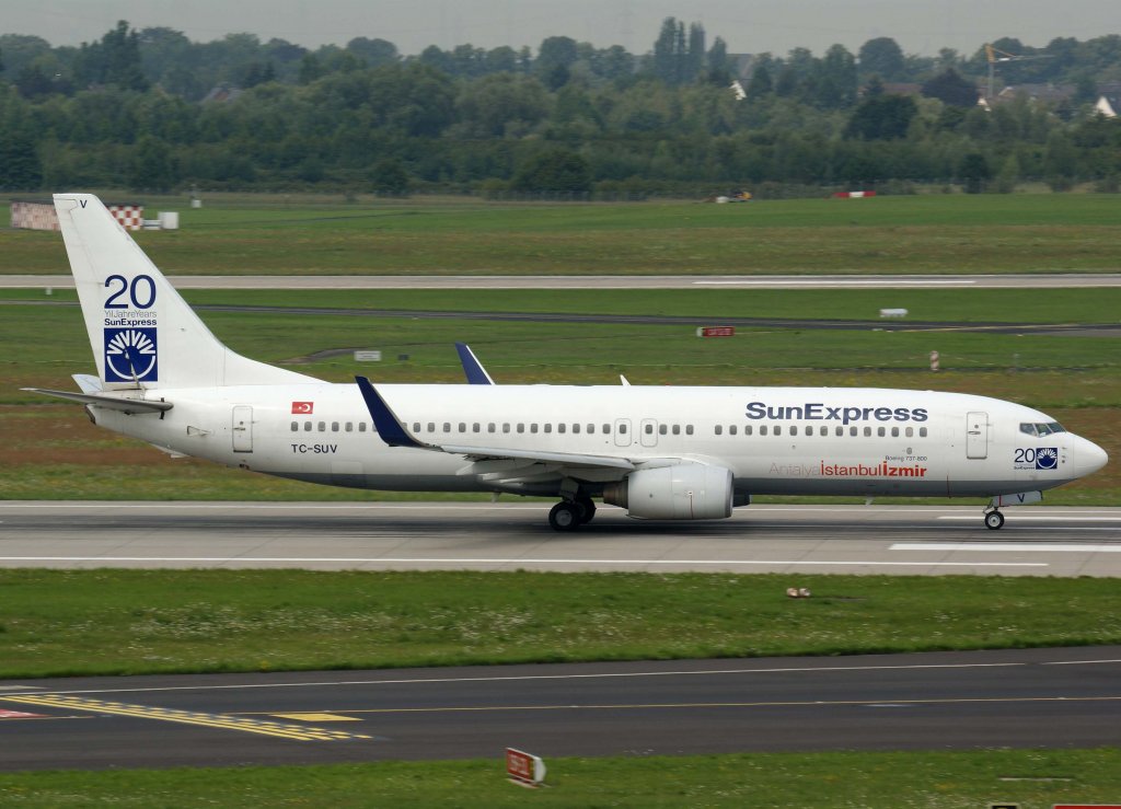 SunExpress, TC-SUV, Boeing 737-800 wl, 28.07.2011, DUS-EDDL, Dsseldorf, Germany