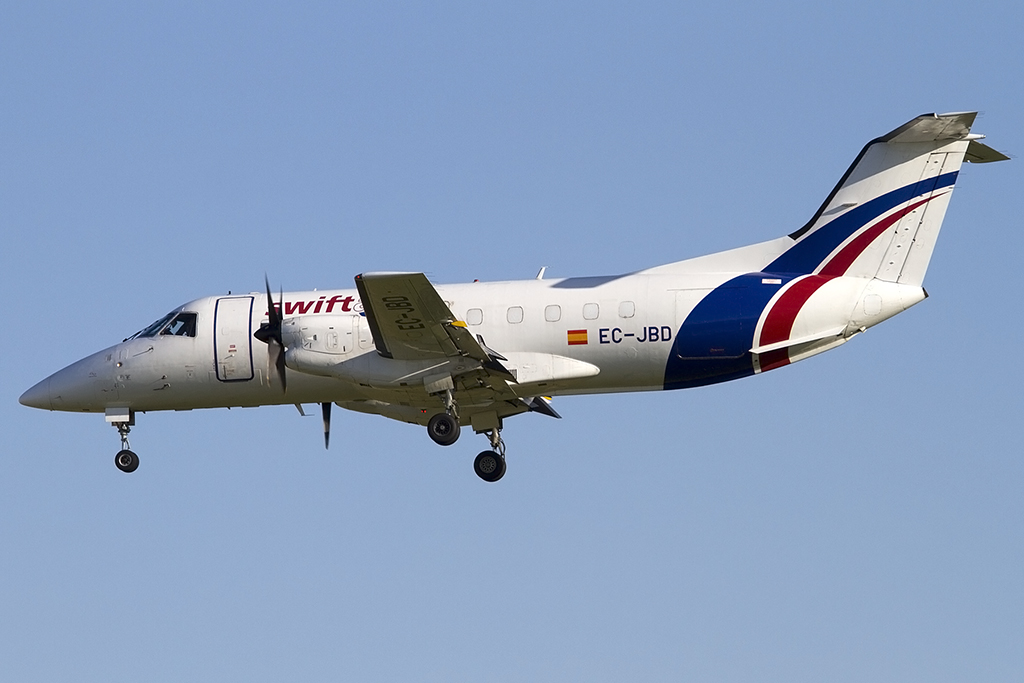 Swiftair, EC-JBD, Embraer, EMB-120 Brasilia, 01.05.2013, BCN, Barcelona, Spain


