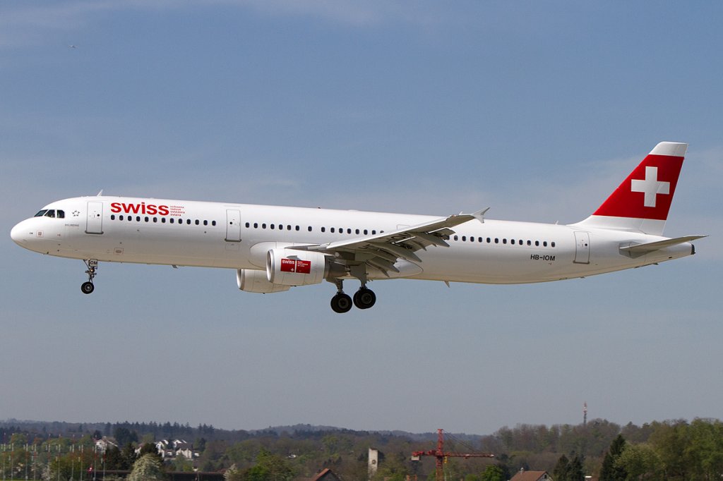 Swiss, HB-IOM, Airbus, A321-212, 28.04.2012, ZRH, Zrich, Switzerland 



