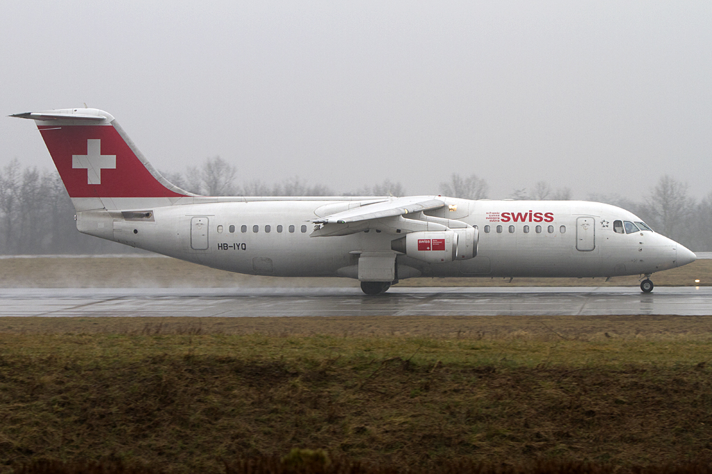 Swiss, HB-IYQ, British Aerospace, ARJ-100, 20.02.2011, BSL, Basel, Switzerland




