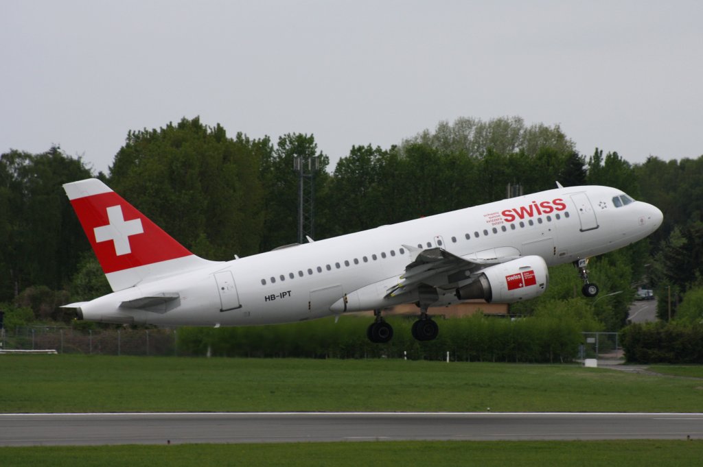 Swiss,HB-IPT,(c/n727),Airbus A319-112,06.05.2012,HAM-EDDH,Hamburg,Germany