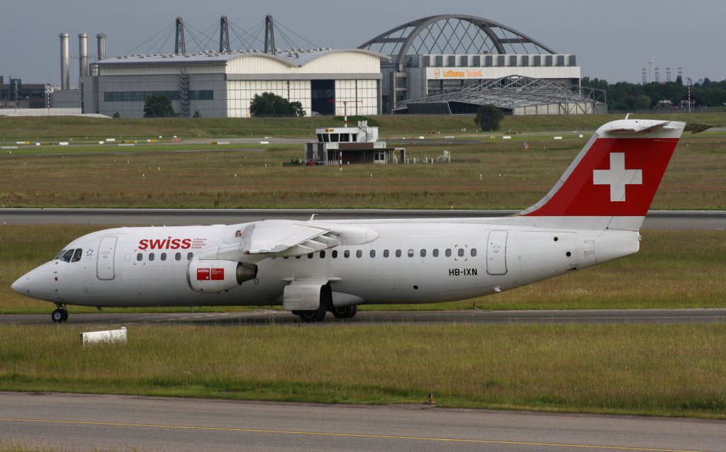 Swiss,HB-IXN,(c/nE3286),British Aerospace Avro RJ100,14.06.2012,HAM-EDDH,Hamburg,Germany