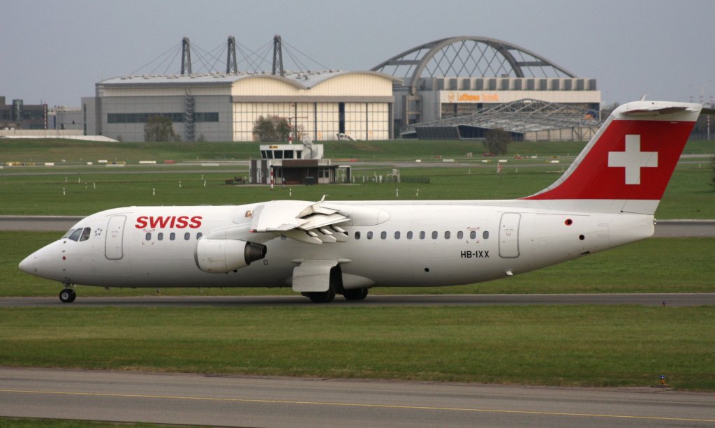 Swiss,HB-IXX,(c/n E3262),British Aerospace AVRO RJ100,02.05.2013,HAM-EDDH,Hamburg,Germany
