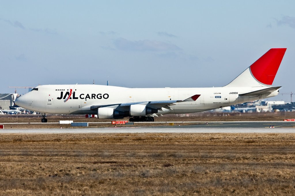 Take off B747/JAL Cargo/Frankfurt/Fra/07.03.2010.