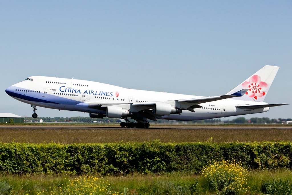 Takeoff B747/China Airlines/Schiphol/Amsterdam/AMS/4.06.2010  