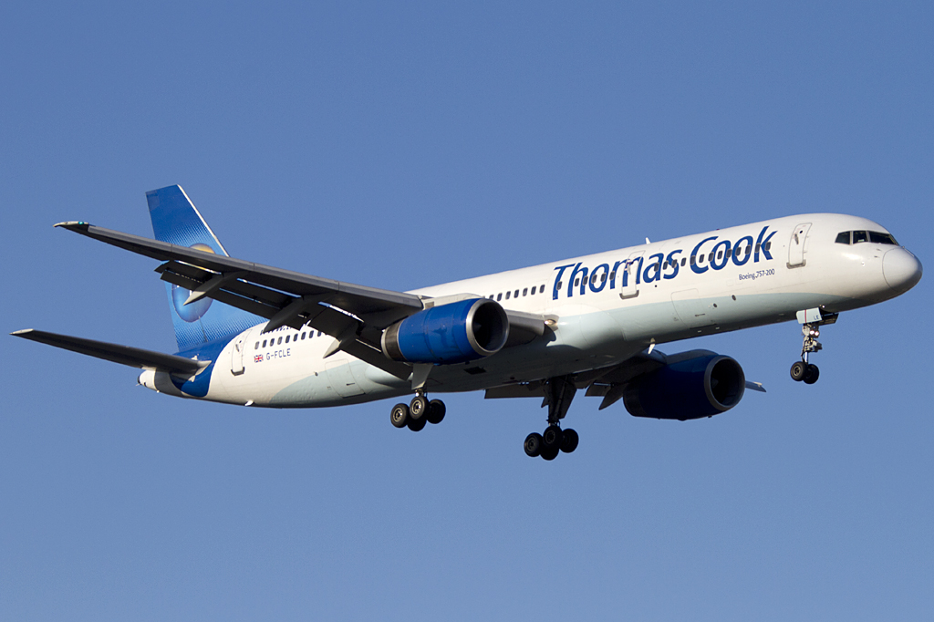 Thomas Cook Airlines, G-FCLE, Boeing, B757-2Q8, 14.01.2012, GVA, Geneve, Switzerland



