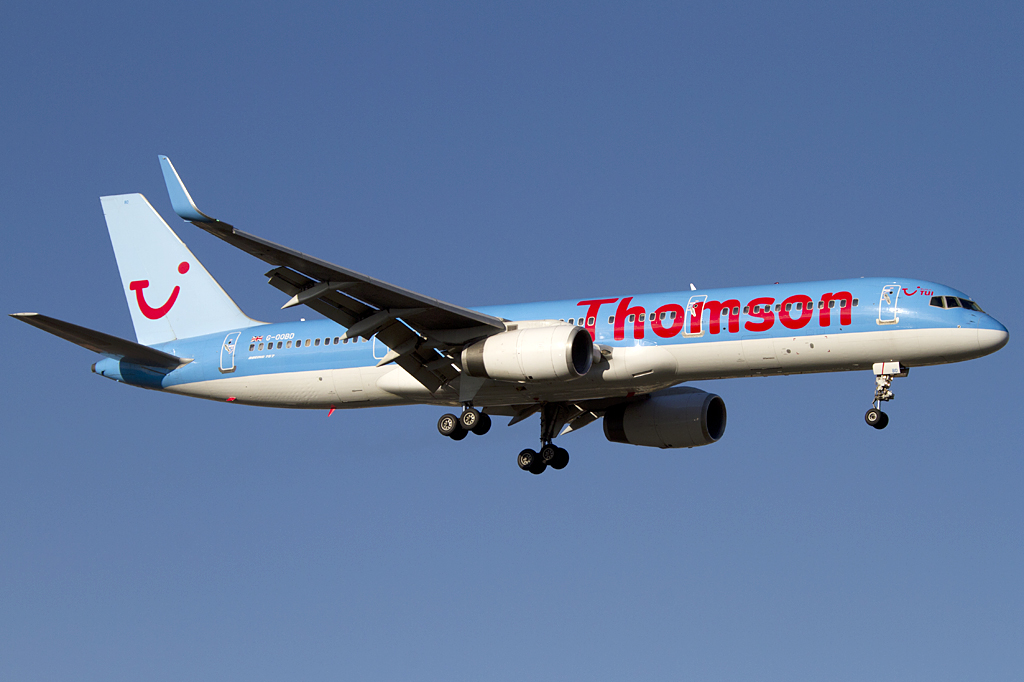 Thomsonfly, G-OOBD, Boeing, B757-28A, 14.01.2012, GVA, Geneve, Switzerland 





