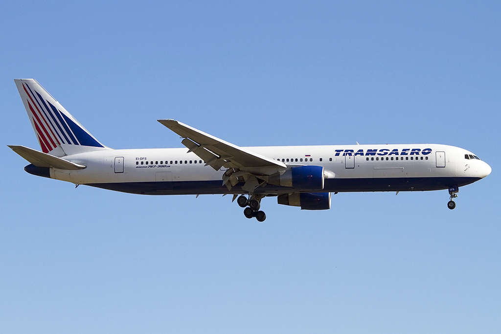 Transaero, EI-DFS, Boeing, B767-33A-ER, 14.09.2012, BCN, Barcelona, Spain




