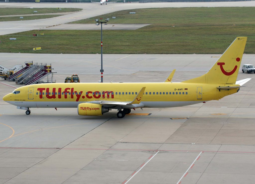 TUIfly, D-AHFI, Boeing 737-800 WL, 2009.09.25, STR-EDDS, Stuttgart, Germany 

