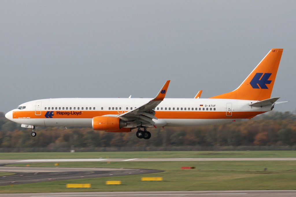 TUIfly, D-ATUF  Hapag-Lloyd , Boeing, 737-800 wl, 10.11.2012, DUS-EDDL, Dsseldorf, Germany 