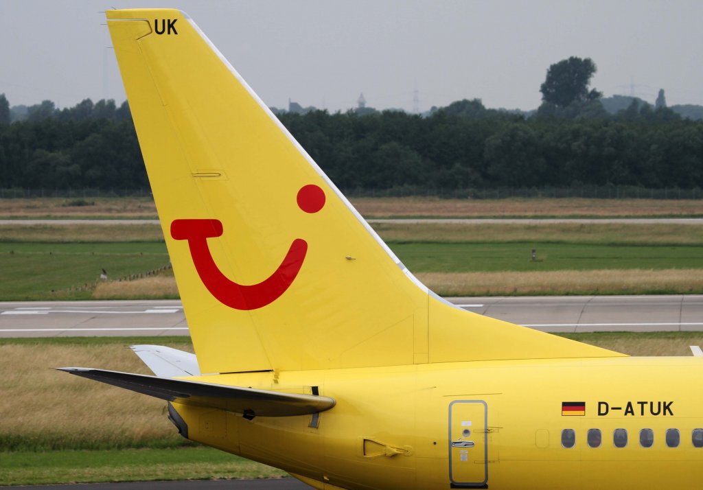 TUIfly, D-ATUK, Boeing, 737-800 wl (Seitenleitwerk/Tail), 01.07.2013, DUS-EDDL, Dsseldorf, Germany 