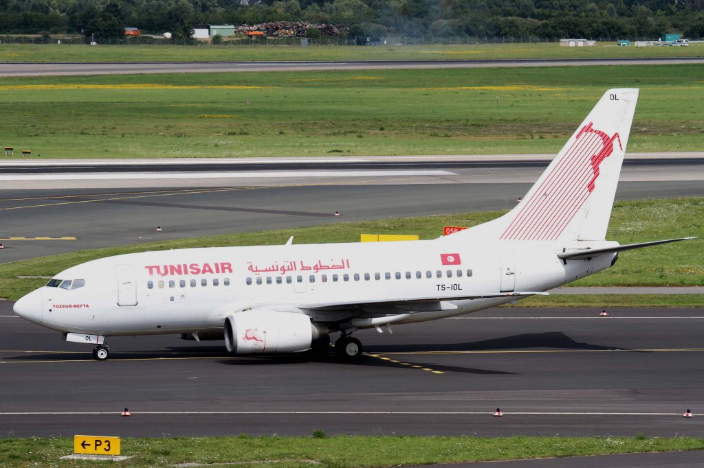 Tunisair, TS-IOL  Tozeur-Nefta , Boeing, 737-600, 11.08.2012, DUS-EDDL, Dsseldorf, Germany 