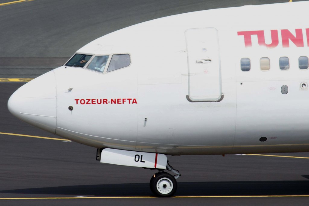 Tunisair, TS-IOL  Tozeur-Nefta , Boeing, 737-600 (Bug/Nose), 11.08.2012, DUS-EDDL, Dsseldorf, Germany 