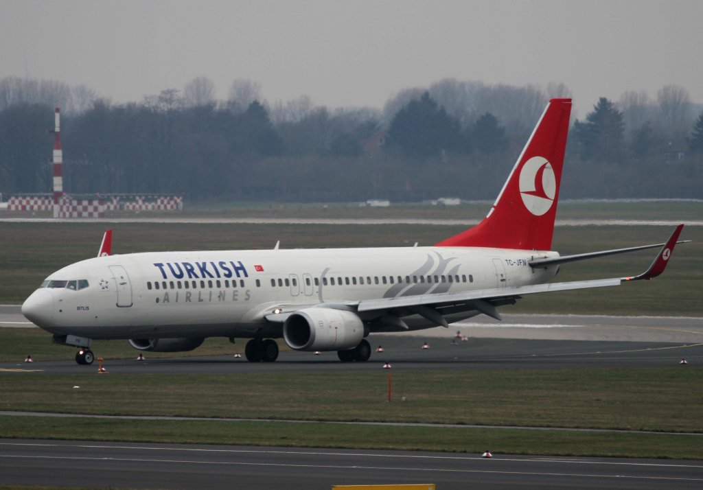 Turkish Airlines, TC-JFN  Bitlis , Boeing, 737-800 wl, 11.03.2013, DUS-EDDL, Dsseldorf, Germany 