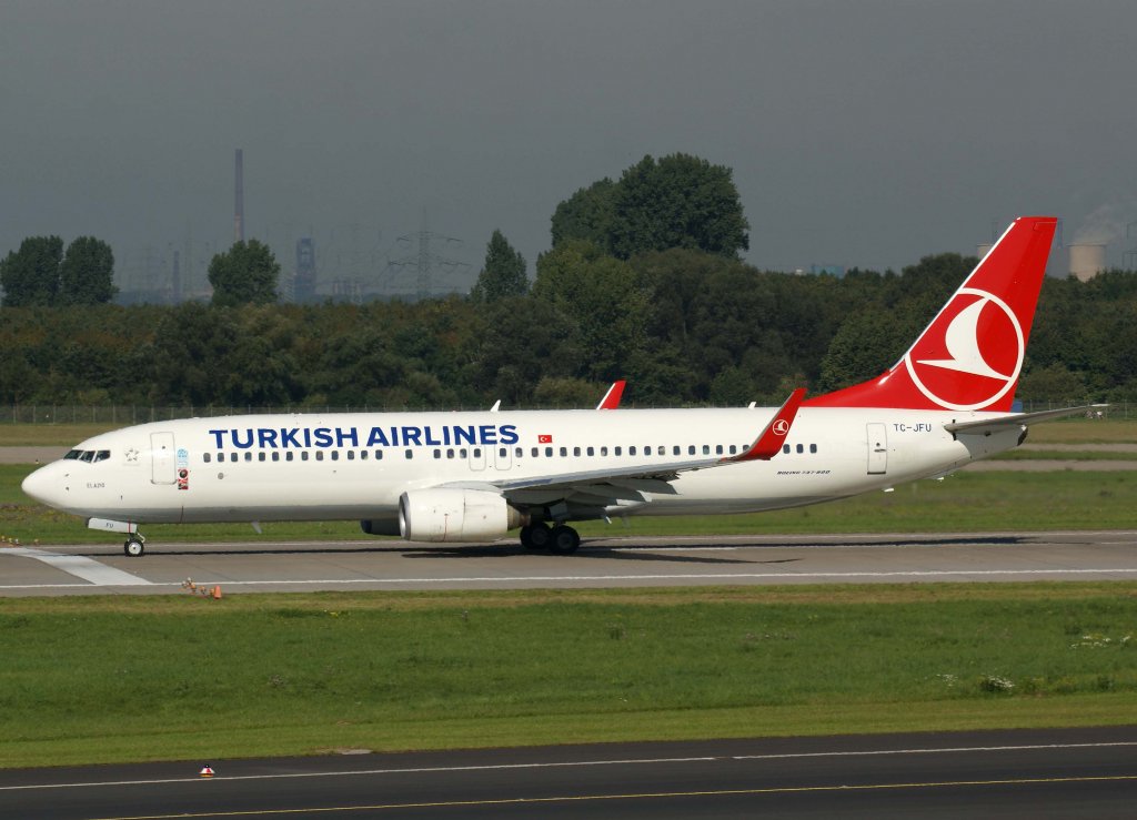 Turkish Airlines, TC-JFU, Boeing 737-800 WL  Elazig  (neue TA-Lackierng), 2010.09.22, DUS-EDDL, Dsseldorf, Germany 


