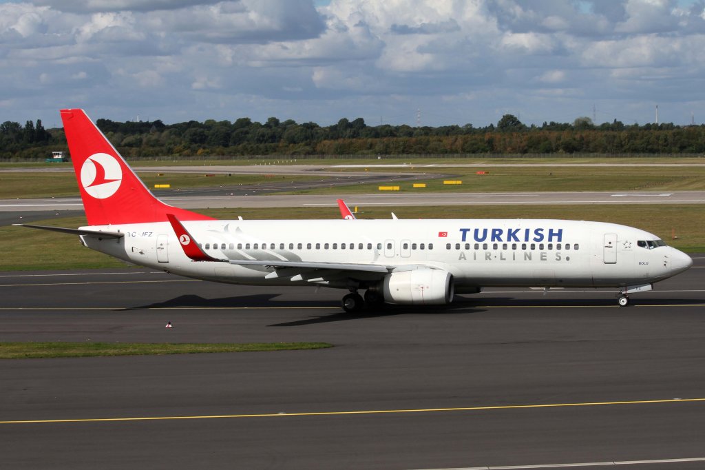 Turkish Airlines, TC-JFZ  Bolu , Boeing, 737-800 wl, 22.09.2012, DUS-EDDL, Dsseldorf, Germany

