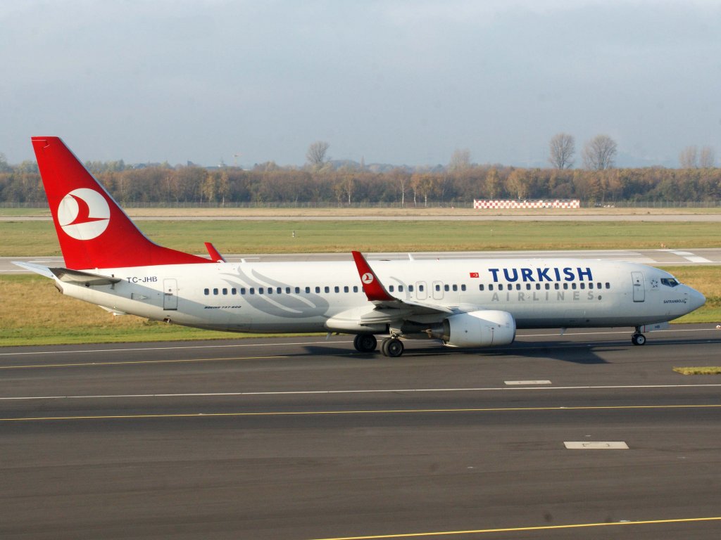 Turkish Airlines, TC-JHB  Safranbolu , Boeing 737-800 wl, 13.11.2011, DUS-EDDL, Dsseldorf, Germany 