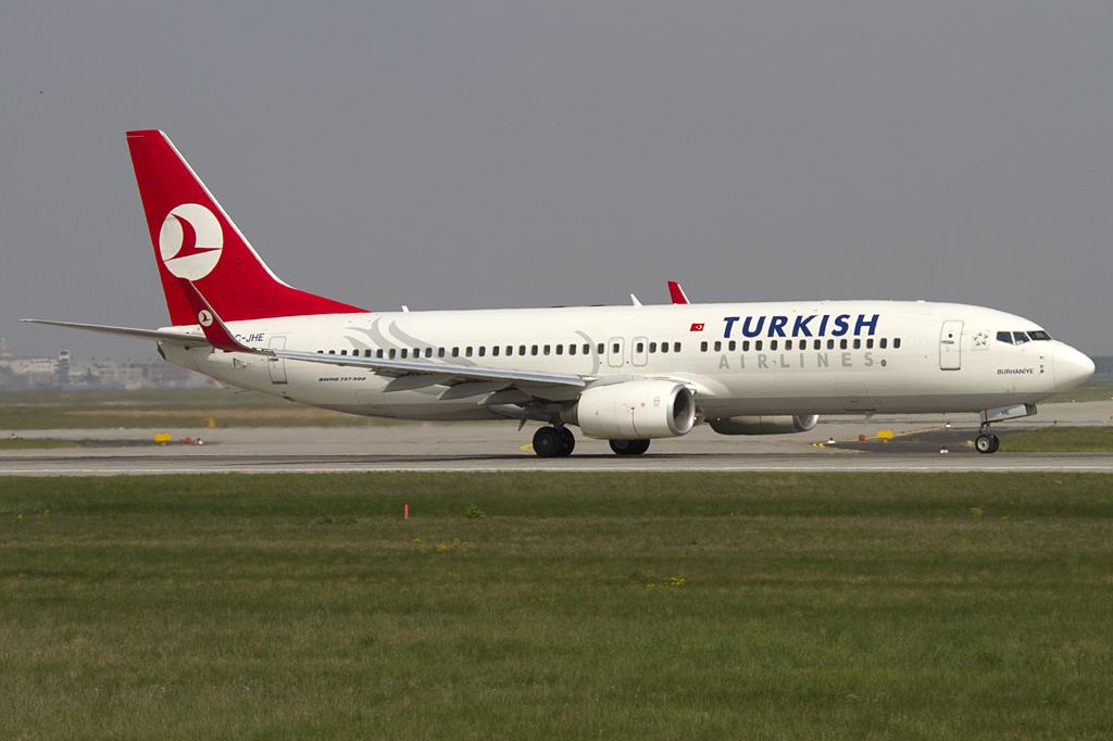 Turkish Airlines, TC-JHE, Boeing, B737-8F2, 24.04.2011, FRA, Frankfurt, Germany 



