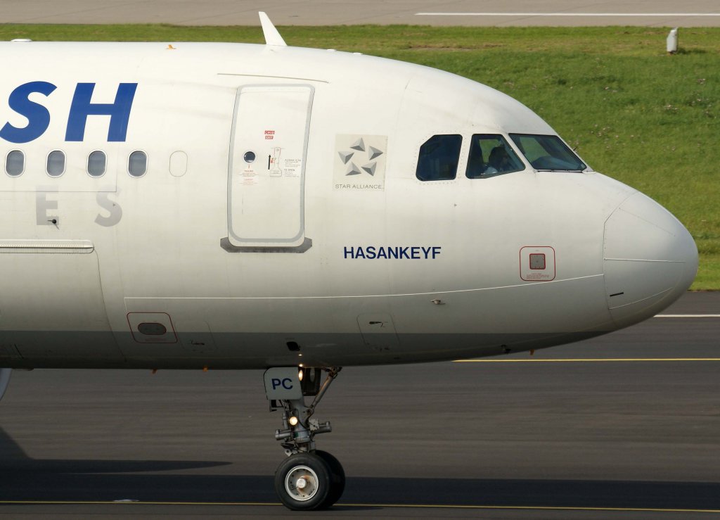 Turkish Airlines, TC-JPC, Airbus A 320-200  Hasankeyf  (Bug/Nose), 2010.09.23, DUS-EDDL, Dsseldorf, Germany 

