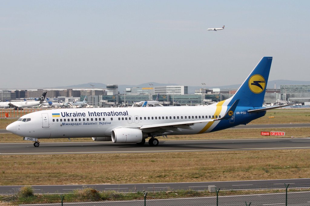 Ukraine International Airlienes, UR-PSD, Boeing, 737-800 wl, 10.09.2012, FRA-EDDF, Frankfurt, Germany