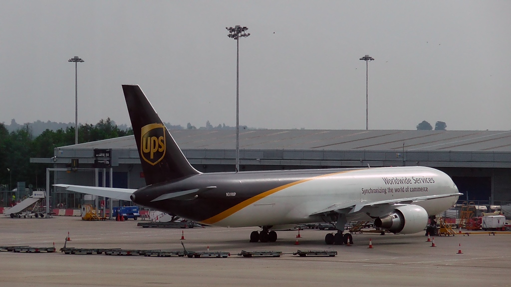 United Parcel Service (UPS) Boeing 767-34A(ER/F), N310UP, in Stansted, 8.9.10