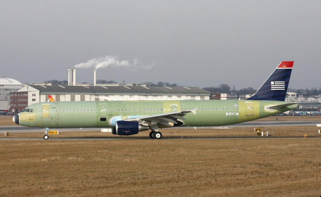 US Airlines,D-AZAP,Reg.N151UW,(c/n5513),Airbus A321-211,27.02.2013,XFW-EDHI,Hamburg-Finkenwerder,Germany(F1)