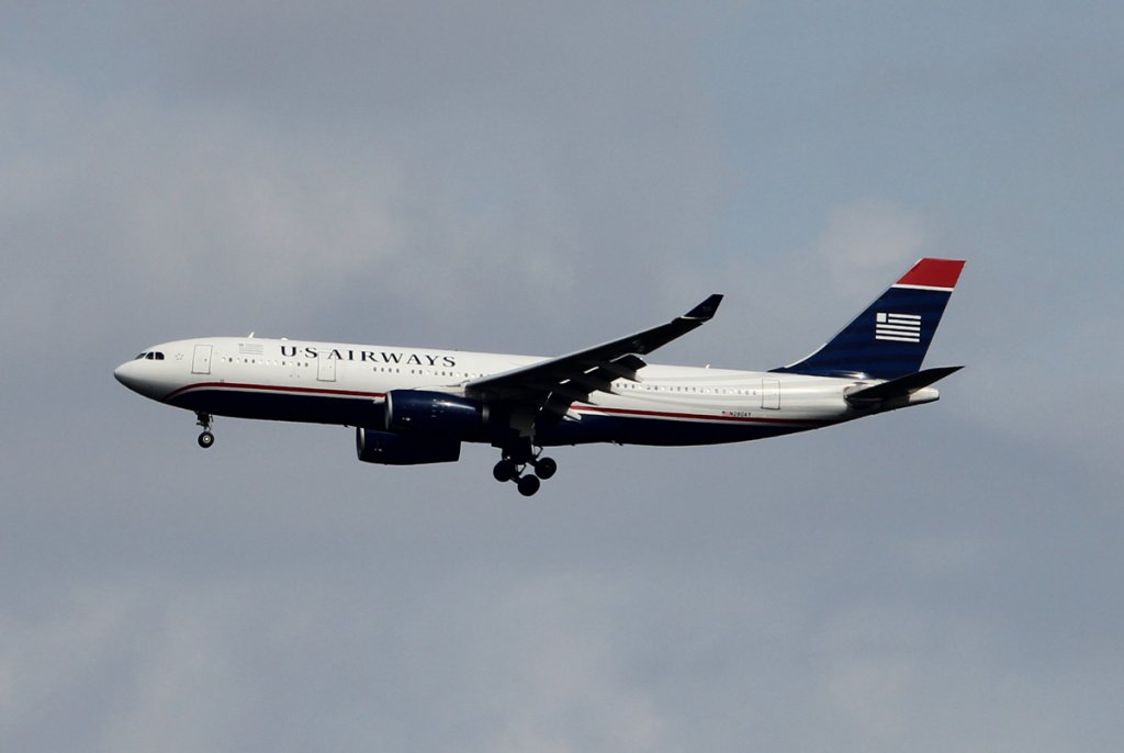 US Airways A 330-243 N280AY vei der Landung in Frankfurt am Main am 16.08.2012