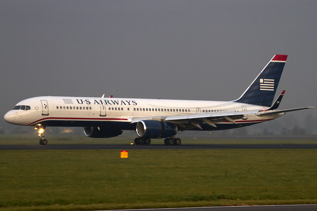 US Airways, N201UU, Boeing, B757-2B7ET, 29.10.2011, AMS, Amsterdam, Netherlands



