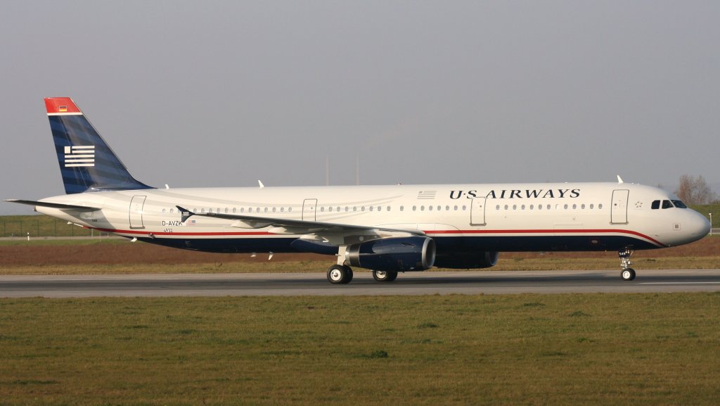 US Airways,D-AVZK (c/n 4932),Airbus A321-231,23.11.2011,XFW-EDHI,Hamburg-Finkenwerder,Germany