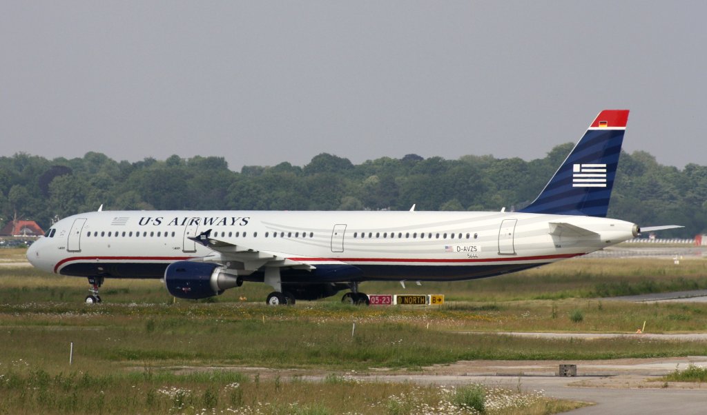 US Airways,D-AVZS,Reg.N154UW,(c/n5644),Airbus A321-211,11.06.2013,XFW-EDHI,Hamburg-Finkenwerder,Germany