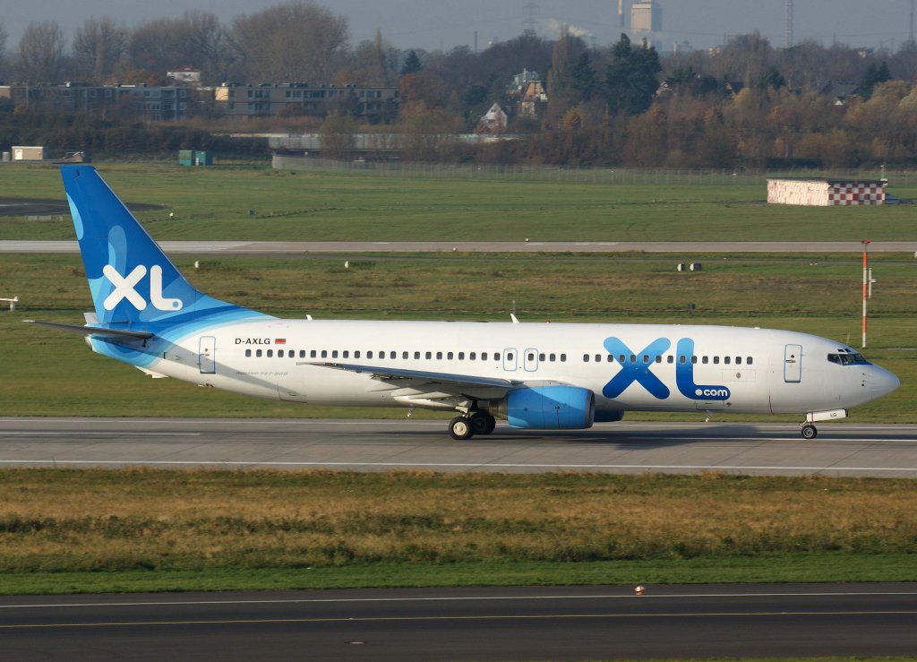 XL Airways Germany, D-AXLG, Boeing 737-800, 2010.11.21, DUS-EDDL, Dsseldorf, Germany 


