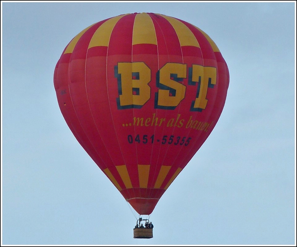 . (D-BGC) Dieser Heiluftballon wurde von mir am 21.09.2013 nahe Hamburg gesichtet.