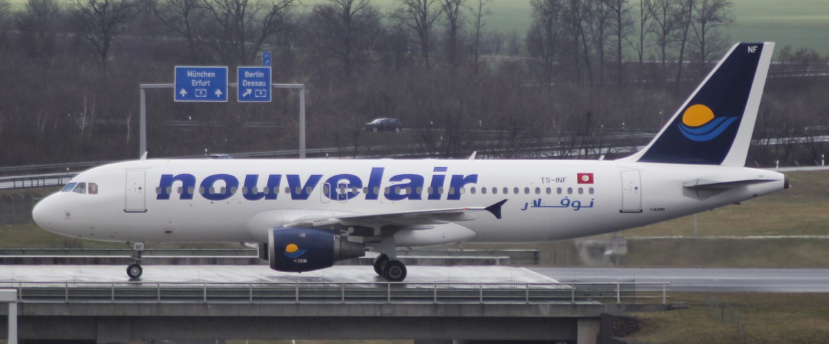 03.04.2015 @ LEJ / Nouvelair Tunisie Airbus A320-212 TS-INF