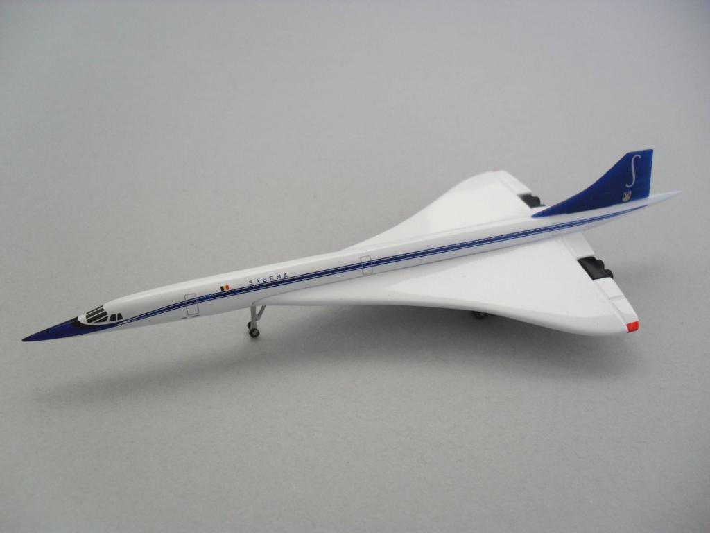 Aérospatiale-BAC Concorde in fiktiver Lackierung von Sabena, Herpa 1:500