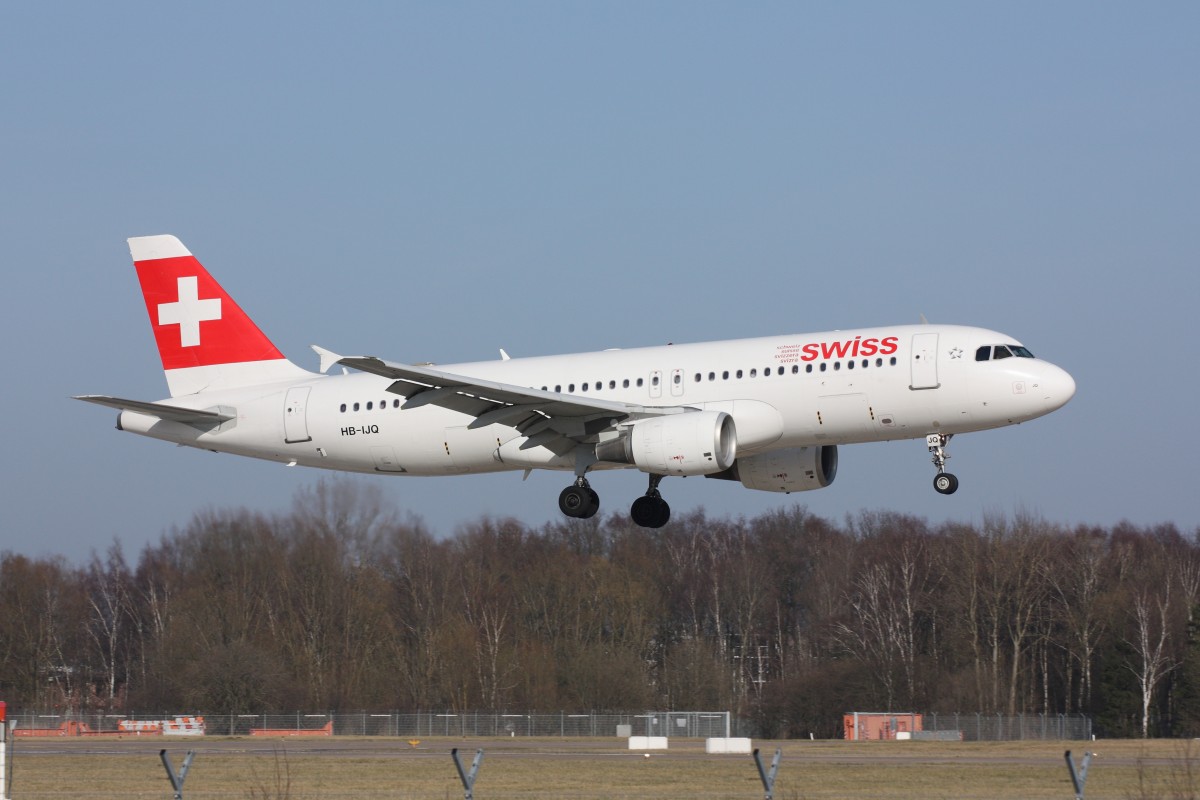 A319 (HB-IJQ), Swiss. Hamburg, 09.03.2014. 