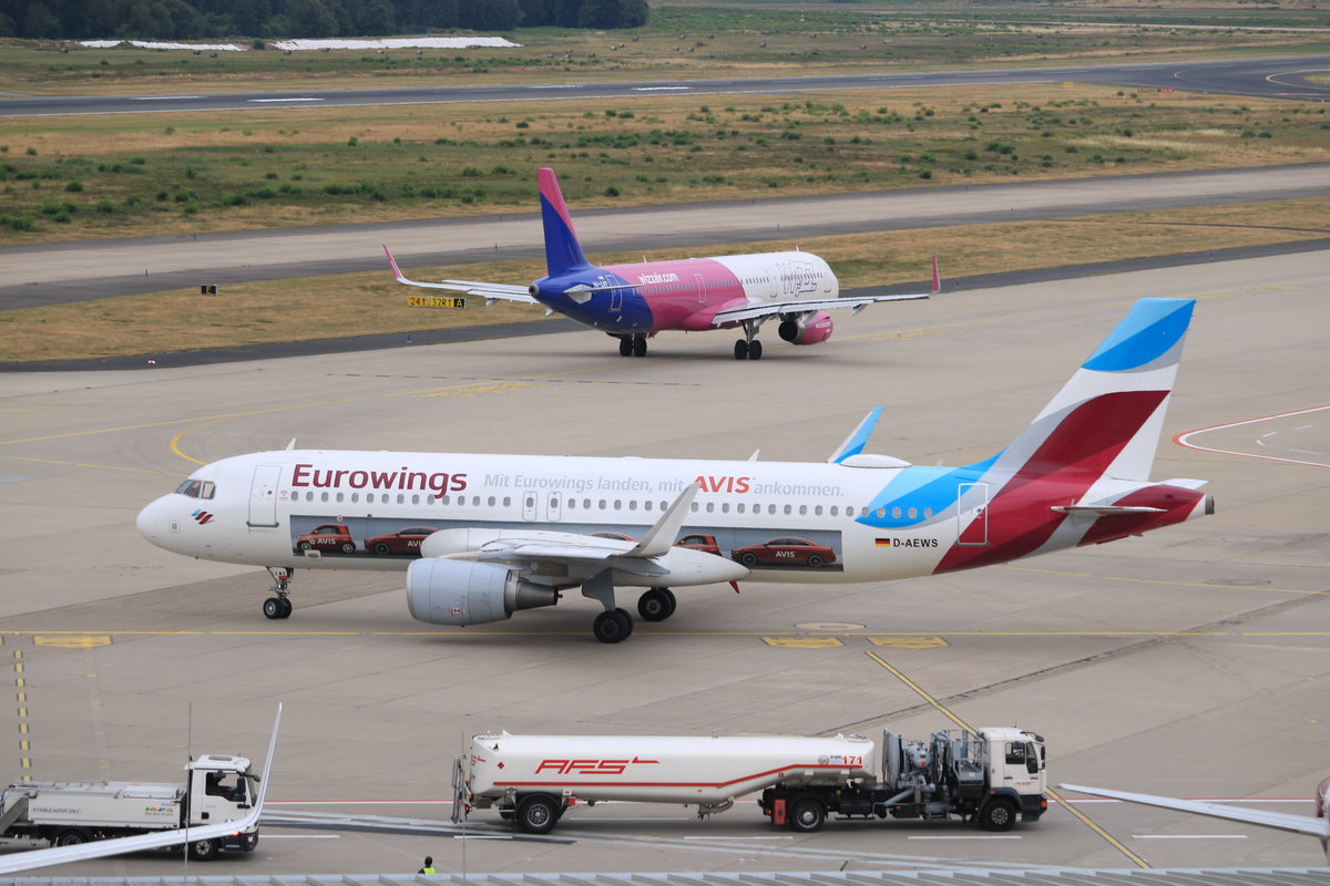 A320, D-AEWS, Eruowings, Köln-Bonn, 18.7.2019