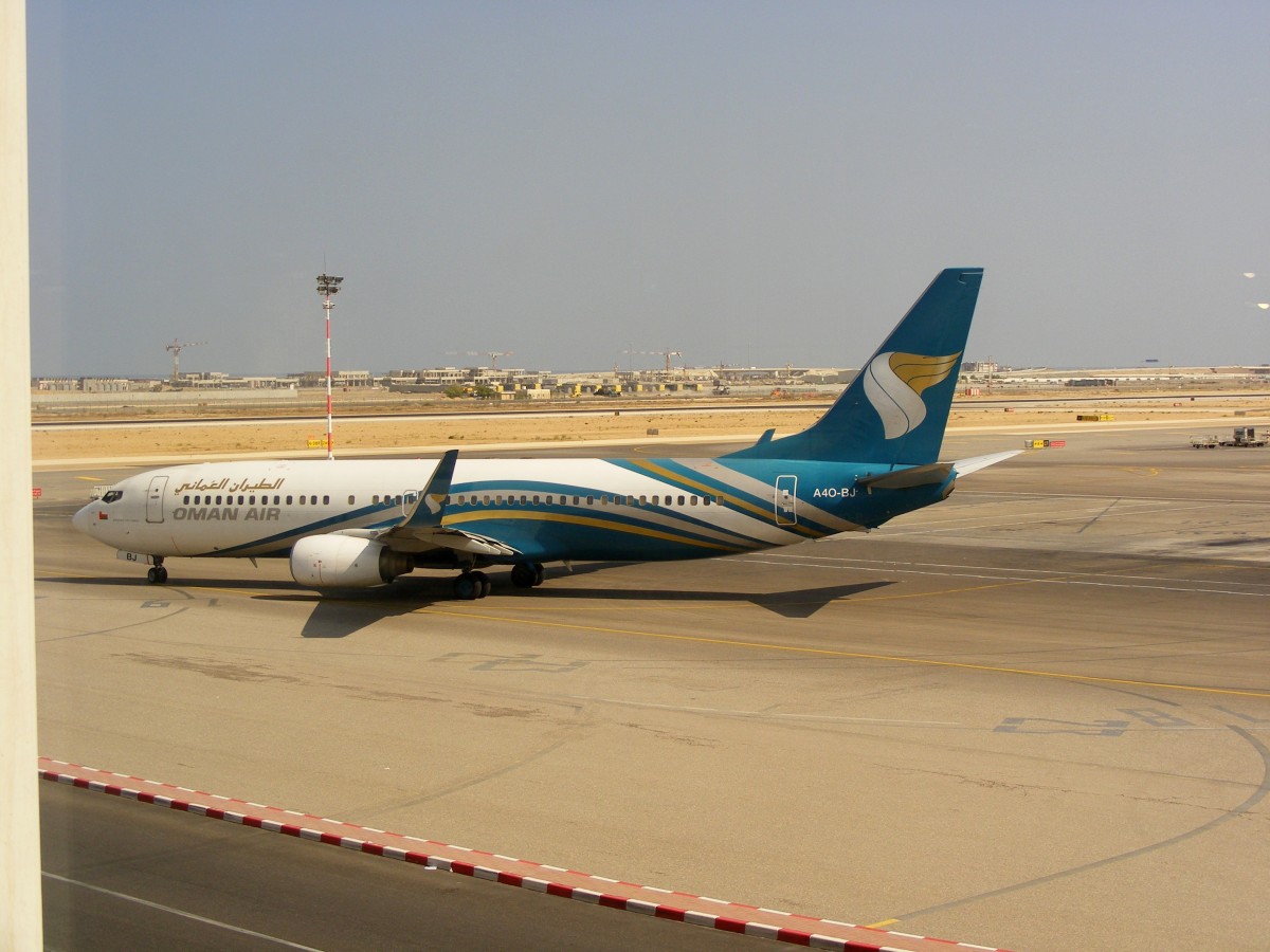 A40-BJ, Oman Air, Boeing 737-800, Muscat International Airport (MCT), 14.11.2014