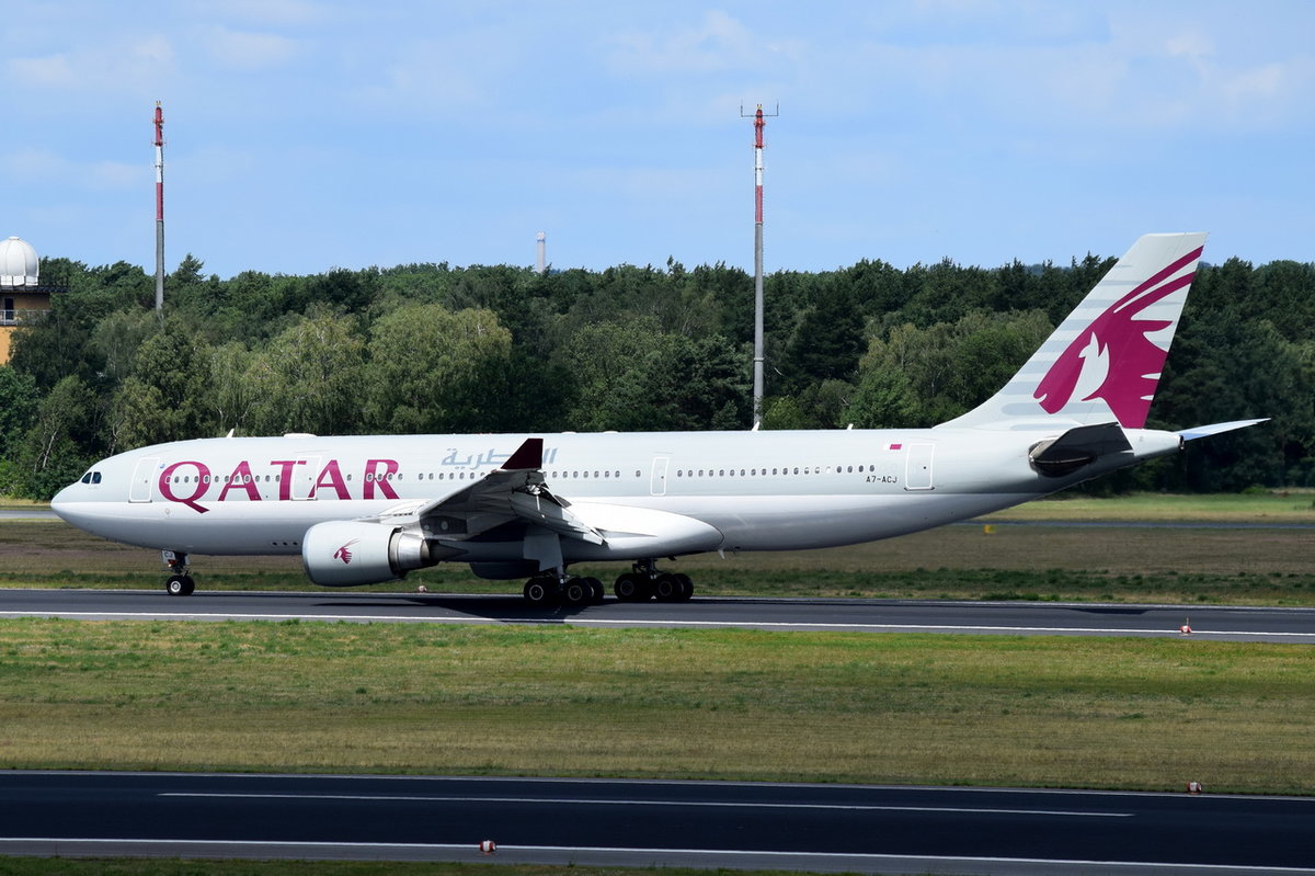 A7-ACJ Qatar Airways Airbus A330-202  gelandet in Tegel am 07.07.2016